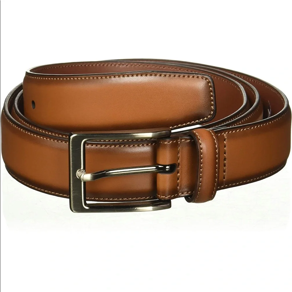 BRAND NEW MENS LEATHER BELT NWT - Picture 1 of 7